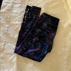 Fun interstellar pattern leggings